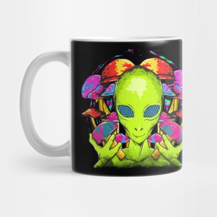 Psychedelic Alien Mushrooms Mug